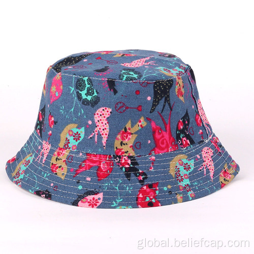 High Quality Custom 6 Panel Hat OEKO-TEX Custom Kids Bucket Hat Sun Hat Supplier